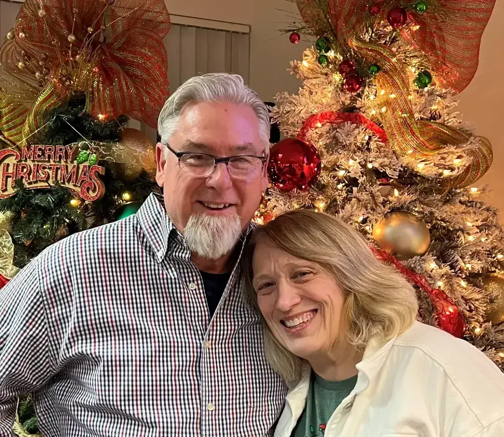 Pastor Kim Ernst and family at Christmas